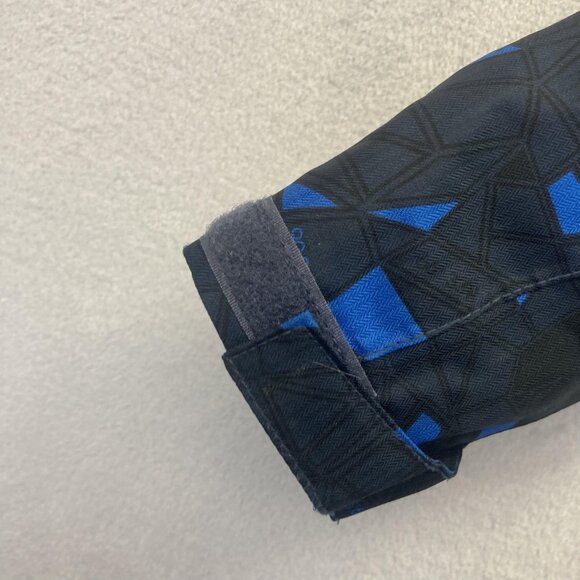 Minymo Fleece Lined Fur Trim Snowsuit Size 4 (4T) Black Blue Hooded One Piece - Picture 15 of 16